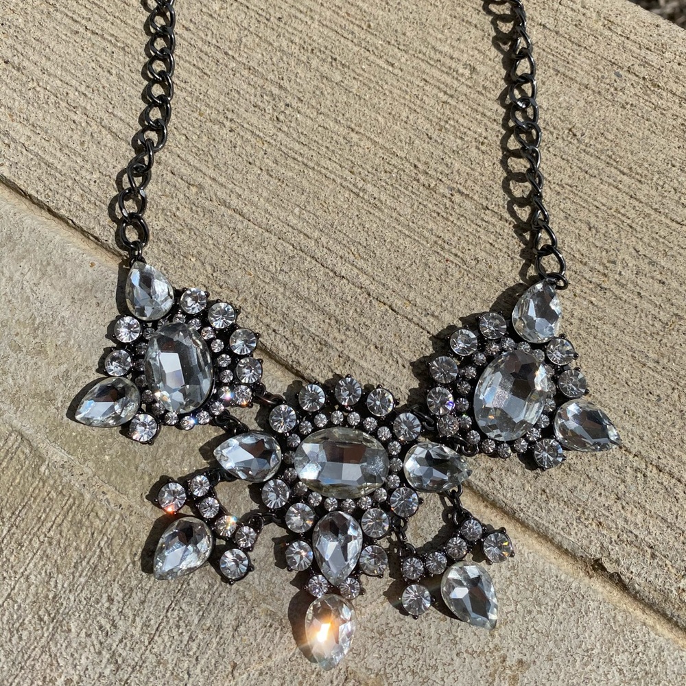 Chunky silver necklace